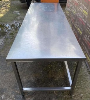 Τραπέζι Ανοξείδωτο Εργασίας 136x85x83Cm  Μεταχειρισμένο 